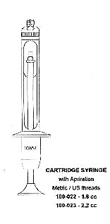 Cartridge Syringe witout apriration